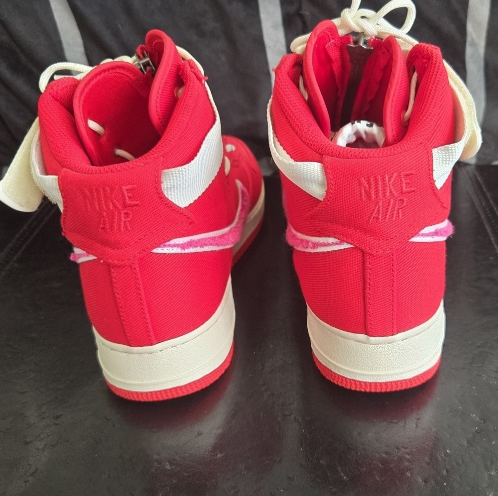 Nike Air Force 1 High Emotionally Unavailable Red Pink NWOT Mens 12 - Picture 6 of 8